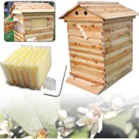 RANZIX - Móvil para Coche con Marco para hormigueo de Abejas- Sistema automático Mobile Bee Hive- Color Miel